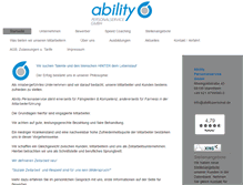 Tablet Screenshot of abilitypersonal.com